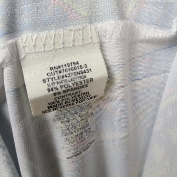 NWT ONE WORLD Multicolored Jeweled Sleeveless Sublimation Dress Womens M Medium - Picture 8 of 8